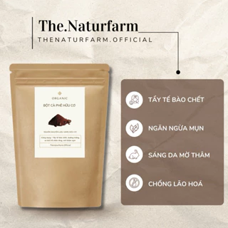 Bột cà phê nguyên chất Naturfarm [ 1KG ] Tẩy da chết, giảm mụn, sáng da, mờ thâm