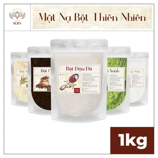 Bột đắp mặt nạ [ 1KG ] ngăn ngừa mụn, dưỡng da sáng mịn Bột thiên nhiên nguyên chất - SOIN