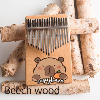 Đàn kalimba hộp cộng hưởng Leafmusic LF042 cao cấp gỗ Walnut Camera giám sát kết nối internet