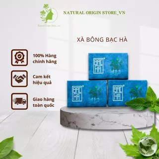 Xà bông sinh dược bạc hà giúp làm sạch, sát khuẩn da hiệu quả, xà phòng tự nhiên handmade 100 gram