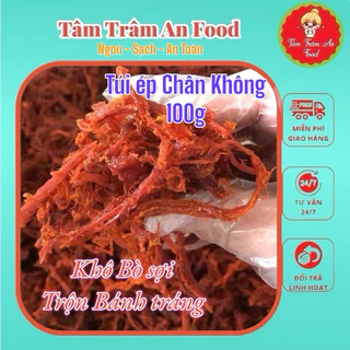 100g khô bò sợi vụn trộn- bịch ép chân không- dùng làm bánh tráng cuôn bơ, trộn bánh tráng