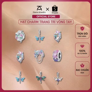 Hạt Charm Bạc 925 Cao Cấp Chính Hãng, Bộ Tổng Hợp Các Mẫu Charm Bạc Dorra Jewelry 07 Để Mix Vòng Tay Dành Cho Nữ