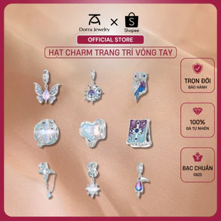 Hạt Charm Bạc 925 Cao Cấp Chính Hãng, Bộ Tổng Hợp Các Mẫu Charm Bạc Dorra Jewelry 08 Để Mix Vòng Tay Dành Cho Nữ