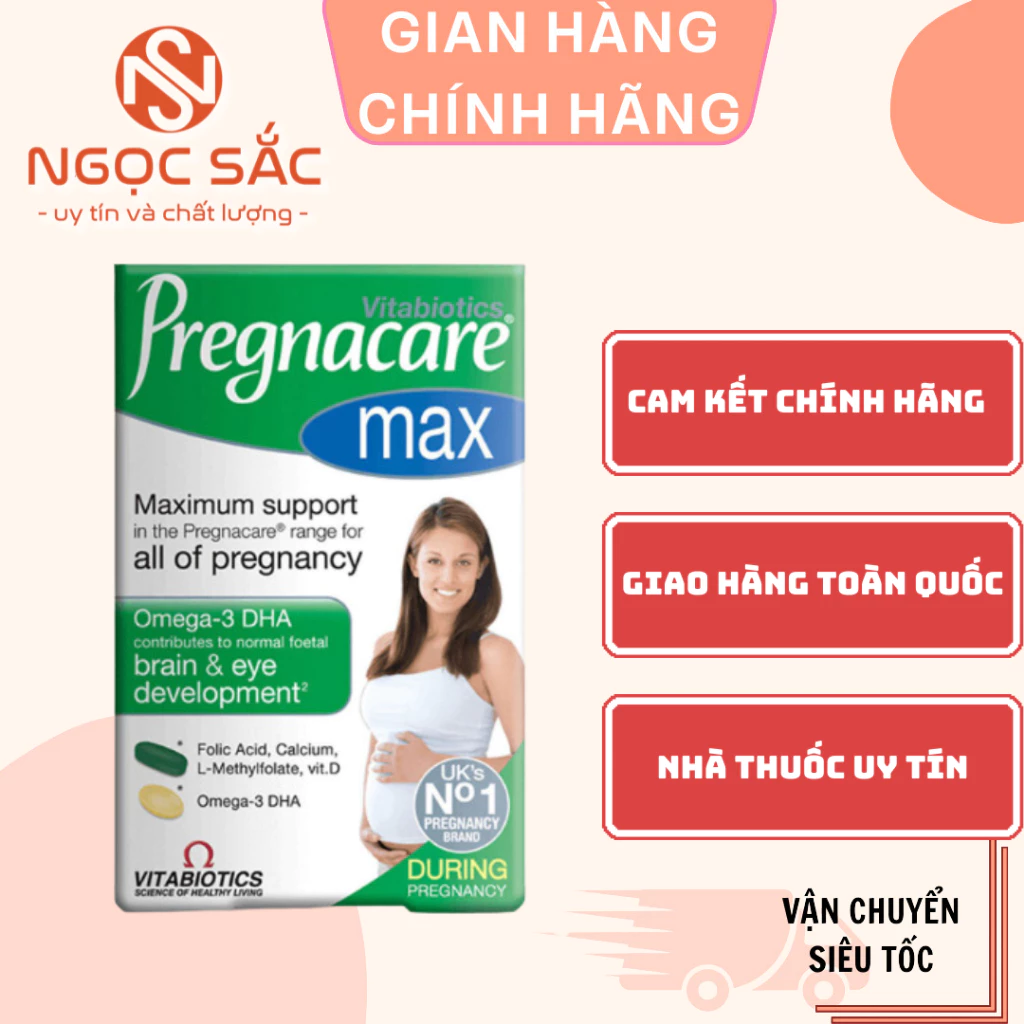 [Chính Hãng] Vitamin tổng hợp bầu Pregnacare - hộp 84 viên