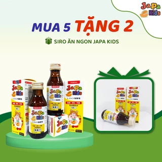 [Mua 5 Tặng 2] Siro Ăn Ngon Cho Bé Japa Kids Chính Hãng Hỗ Trợ Bé Tăng Cân Ăn Ngon - Con Cao Khỏe