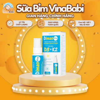 Dimao D3 K2 dạng xịt ,hỗ trợ tăng chiều cao ,tăng cường hấp thu Canxi cho bé 25ml