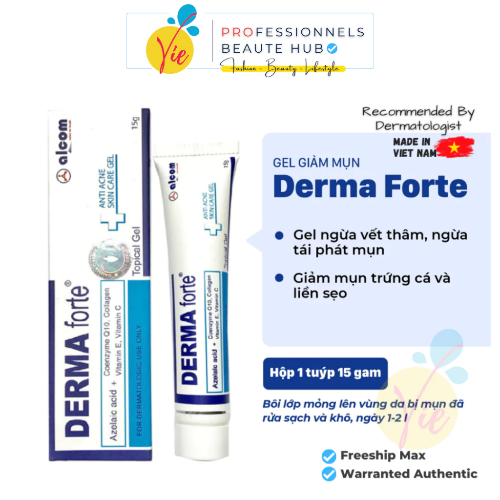 Derma Forte giảm mụn - Gel giảm mụn, giảm thâm Derma Forte