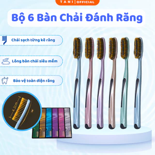 Bàn Chải Đánh Răng TANI Combo 6 Cái Lông Siêu Mềm