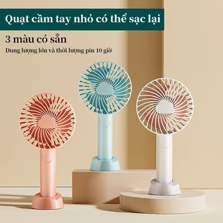 OUYILI Quạt cầm tay mini cầm tay sạc pin, pin sạc 7000mAh, lực gió cấp 3, thời gian sử dụng 6-10 giờ