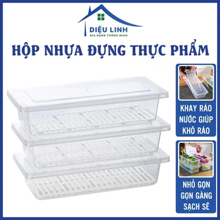 Rổ nhựa đựng đồ Hộp Nhựa Đựng Thực Phẩm Việt Nhật 6586, Hộp Đựng Đồ Ăn Bảo Quản Trong Tủ Lạnh Cao Cấp dieulinhshop