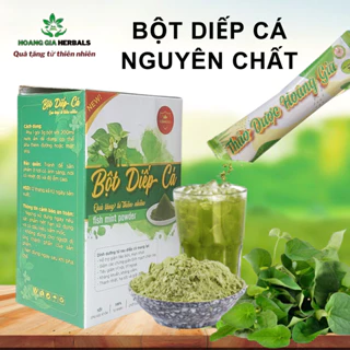 Bột Diếp Cá Nguyên Chất hỗ trợ ngăn ngừa táo bón, trĩ, làm đẹp da, ngăn ngừa mụn cám Hộp 15 gói x3gr