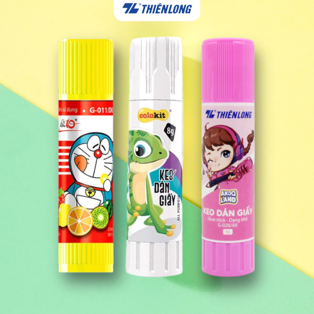 Combo 3 lọ keo khô Điểm 10 Thiên Long G-C008, giao ngẫu nhiên mẫu
