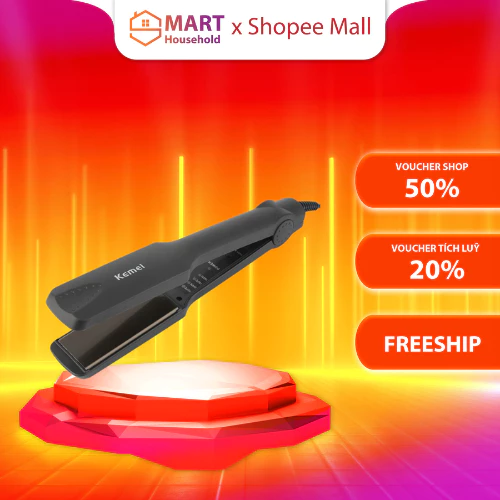 Máy duỗi tóc Smart Gadgets mini KE MEI chính hãng,Máy uốn tóc làm tạo kiểu ép,là thẳng uốn cụp xoăn lọn đa năng 4 mức nh