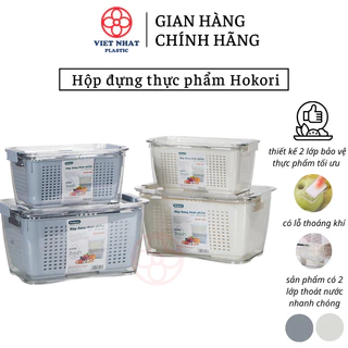 Bộ 2 hộp nhựa cao cấp đựng và bảo quản thực phẩm Horoki Việt Nhật - Hằng Đồng Nát 6588 + 6589