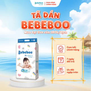 Tã dán Bebeboo size NB80/S70/M60/L50 1 bịch