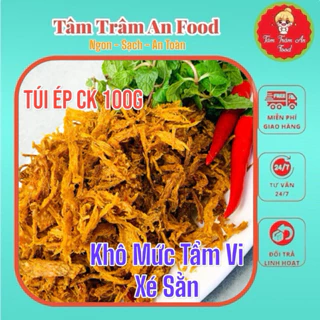 100g khô mực tẩm vị được xé sẳn túi ép chán không