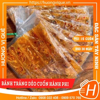 Bánh Tráng Dẻo Cuốn Hành Phi Tây Ninh - Túi 15 cuốn - Đặc Sản Tây Ninh