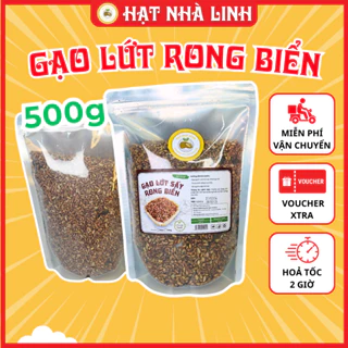 Gạo Lứt Sấy Rong Biển, Hạt Gạo Nguyên Vị, Giòn Ngon, phù hợp Ăn Kiêng, Giảm Cân, Ăn Vặt, Quà Tặng