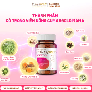 Viên Uống Lợi Sữa CumarGold Mama - Gọi Sữa Về 24h, Bổ Huyết, Phục Hồi Sức Khoẻ Sau Sinh