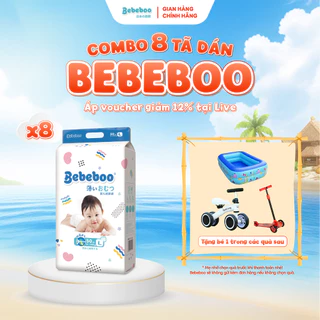 Combo 8 Bịch Tã Dán Bebeboo Nhật Bản Đủ Size NB80/S70/M60/L50 - BẤM MUA KÈM DEAL SỐC ĐỂ CHỌN QUÀ