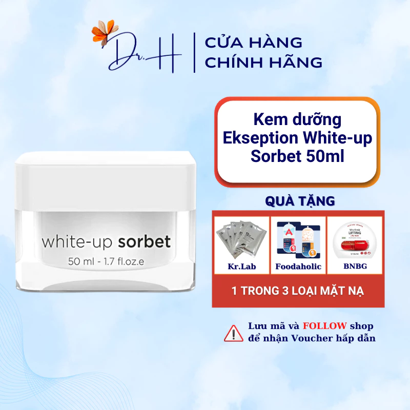 Kem dưỡng da giảm thâm trắng sáng đều màu Ekseption White-up Sorbet 50ml