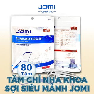 Tăm chỉ nha khoa JOMI Nhật Bản sạch khuẩn cao cấp Gói 80 chiếc NPP Dung.my.pham