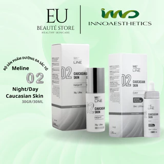 Kem Dưỡng và Huyết Thanh Giảm Mụn, Sạm Nám Tàn Nhang Innoaesthetics INNO-DERMA MELINE 02 CAUCASIAN SKIN DAY/NIGHT