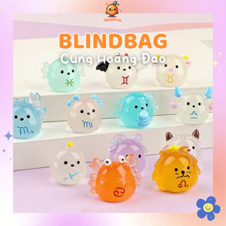 Blind pack/ túi mù nhân phẩm Cung hoàng đạo phát sáng, sưu tầm charm quà tặng(mẫu ngẫu nhiên)