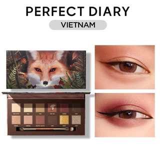 Bảng Phấn Mắt Màu Nhũ Perfect Diary 12 Màu (Kèm Cọ Tuỳ Theo Bảng Mắt)