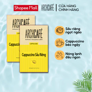 Combo 2 Cà phê hoà tan Archcafé Cappuccino Sầu Riêng Hộp 12 gói x 18.5g