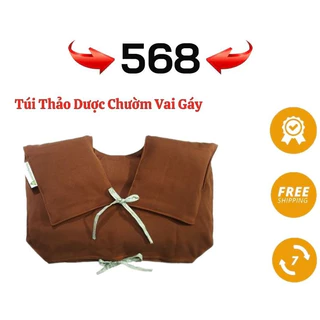 Túi Chờm Cổ Vai Gáy Thảo Dược, Chườm Cổ Vai Gáy Dạng chữ U Giúp Giãn cơ Lưu Thông Khí Huyết,