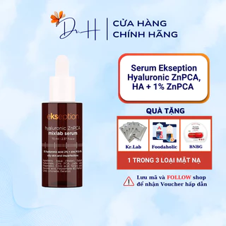 Serum Ekseption Hyaluronic ZnPCA, HA + 1% ZnPCA căng bóng, giảm mụn, kiềm dầu 75ml