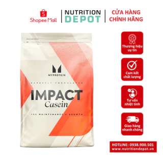 Slow Release Casein Myprotein (Impact Casein) - Hỗ trợ tăng cơ suốt đêm- Nutrition Depot VN