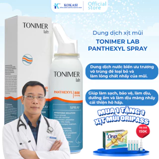 [Mua 1 tặng 1 xịt mũi Oripass] - Dung Dịch Xịt Mũi Ưu Trương Tonimer Lab Panthexyl Spray 800 mOsm/kg Trên 1 Tuổi