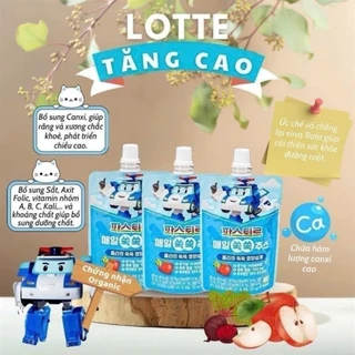 Nước tăng cao Lotte Giúp xương chắc khỏe, hỗ trợ phát triển chiều cao cho bé