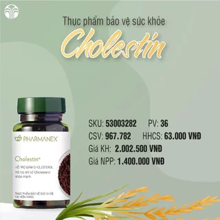 CHOLESTIN Hỗ trợ giảm Cholesterol giảm mỡ máu