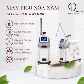 Máy laser trục khuỷu Pico Sencond, xoá xăm, xoá nám, tàn nhang, sẹo rỗ [ bảo hành 24 tháng ]