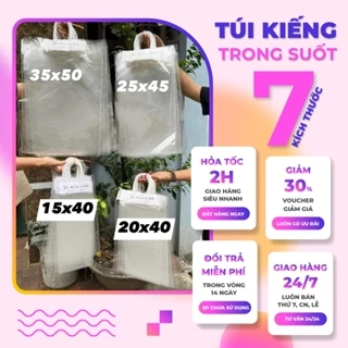 [Bán Chạy] Set 10 Túi Đựng Hoa Trong Suốt gồm 7 kích thước đựng bó hoa, hoa tươi, hoa sáp, quà tặng