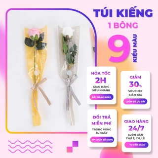 [Giá siêu rẻ] Set 50 Túi Kiếng 1 Bông không thấm nước, túi kiếng đựng hoa hồng, hoa tươi, dịp lễ 8/3