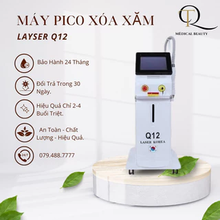 Máy Laser Q12 Korea | Laser Xóa Xăm Nám Tàn Nhang [ Bảo hành 18 tháng ]