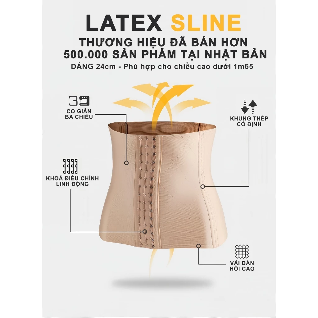 Đai Nịt Bụng Latex Sline Nhật Bản Nhập Khẩu