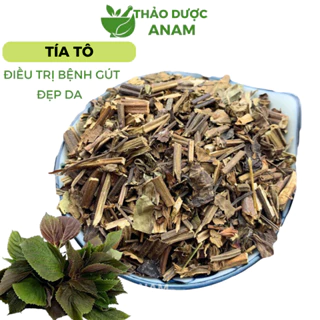 Cây Tía tô khô 1kg thơm, sạch không vụn làm Trà tía tô sấy khô lá tắm Lá Xông TT Thảo dược ANam