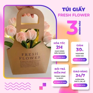 Túi giấy cắm hoa FRESH FLOWER túi giấy cắm hoa tươi, túi giấy cắm hoa khô, túi cắm hoa, hộp đựng hoa