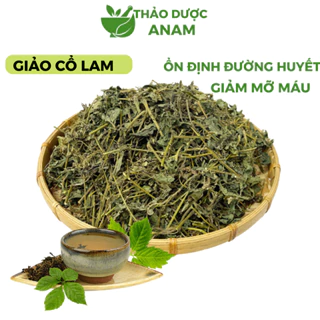 Giảo Cổ Lam khô Hoà Bình Trà giảo cổ lam 7 lá sấy khô thơm không vụn GCL Thảo dược Anam