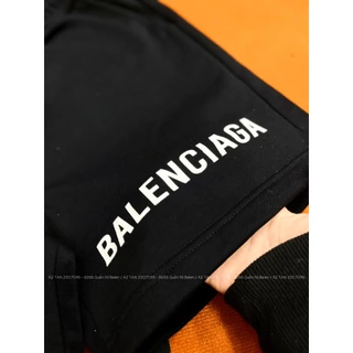 Quần Short BALENCIAGAA Local Brand Unisex  Màu Đen, Quần Lửng Nam Nữ Phong Cách Basic StarUnisex