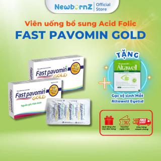 Viên uống Fast Pavomin - bổ sung Acid Folic, giúp giảm ốm, giảm chán ăn, cải thiện sức khỏe cho mẹ bầu Novocare