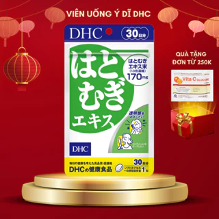 Viên uống trắng da ý dĩ DHC hỗ trợ làm sáng, chống lão hóa da (Gói/30 viên)