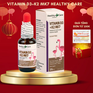 Vitamin D3 K2 MK7 Healthy Care hỗ trợ xương chắc khoẻ, tăng sức đề kháng cho trẻ em nhập khẩu chính hãng (hộp /25ml)