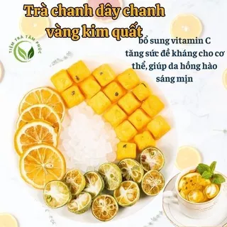 Trà chanh dây kim quất chanh vàng sáng da thanh nhiệt cơ thể, bổ sung vitamin C, nước uống trắng da Triệu Lô Tư