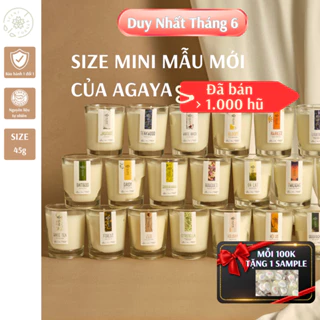 Nến Thơm Phòng Mini AGAYA Giúp Thư Giãn và Ngủ Ngon Phù hợp Diện tích nhỏ